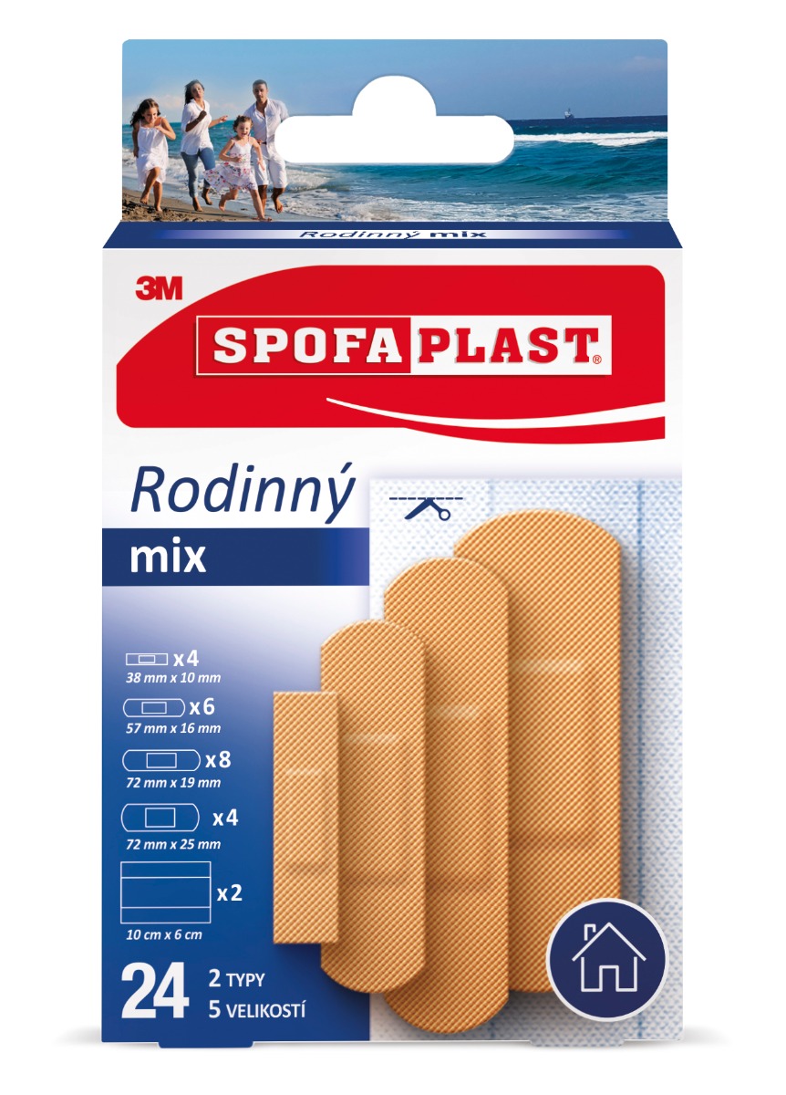 3M Spofaplast 603 Rodinný mix náplasti 24 ks