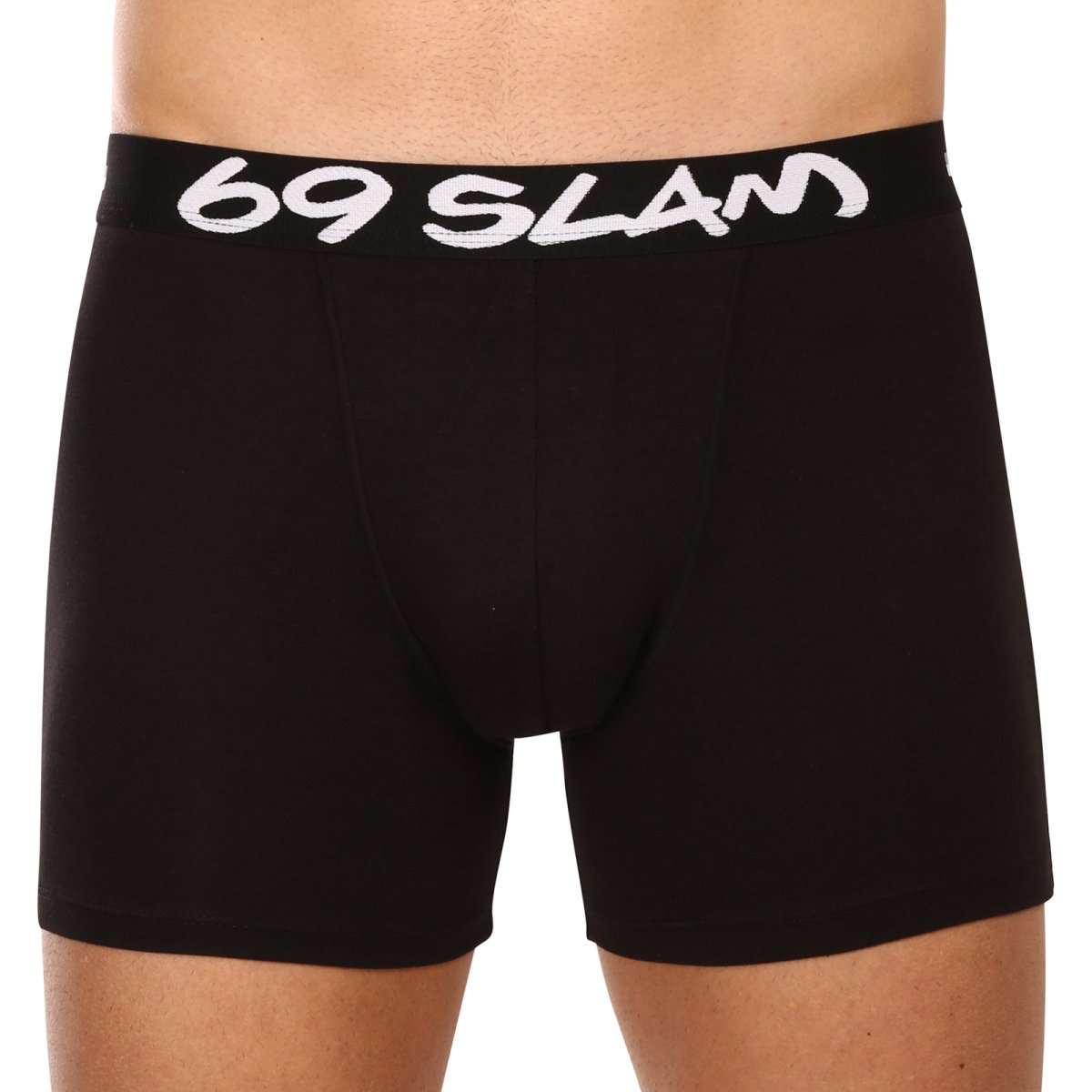 69SLAM Pánské boxerky fit bamboo plain (MBVPLN-BK) M