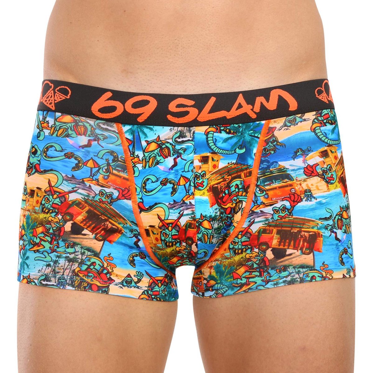 69SLAM Pánské boxerky hip beach bugger mason (MSYBHG-PO) XL