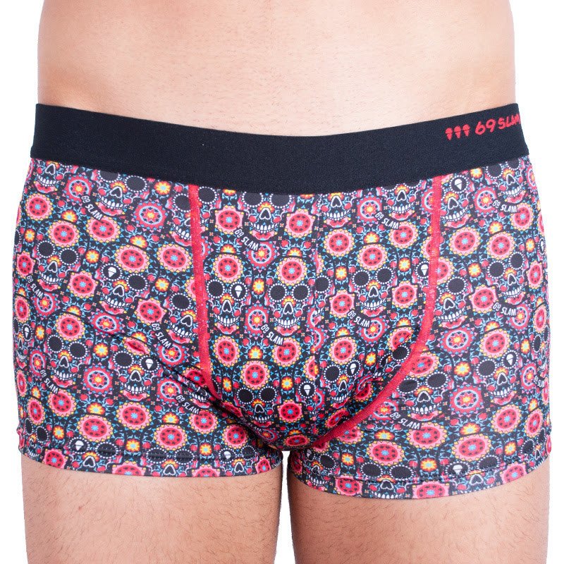 69SLAM Pánské boxerky hip flower skull M