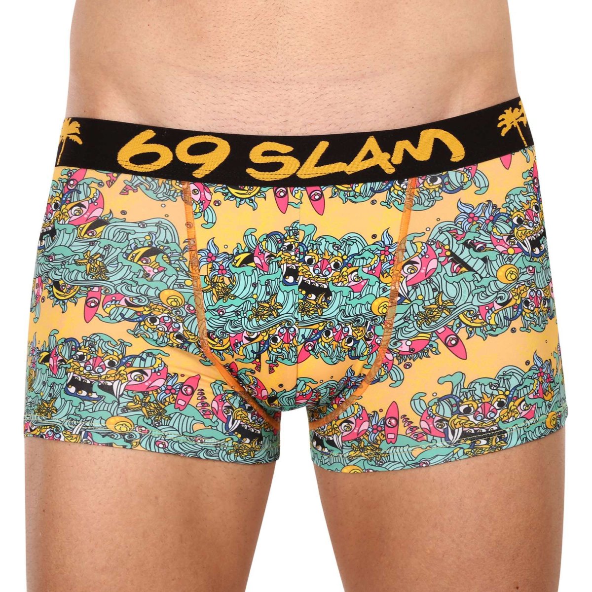 69SLAM Pánské boxerky hip island of paradise mason (MSYISP-PO) XL