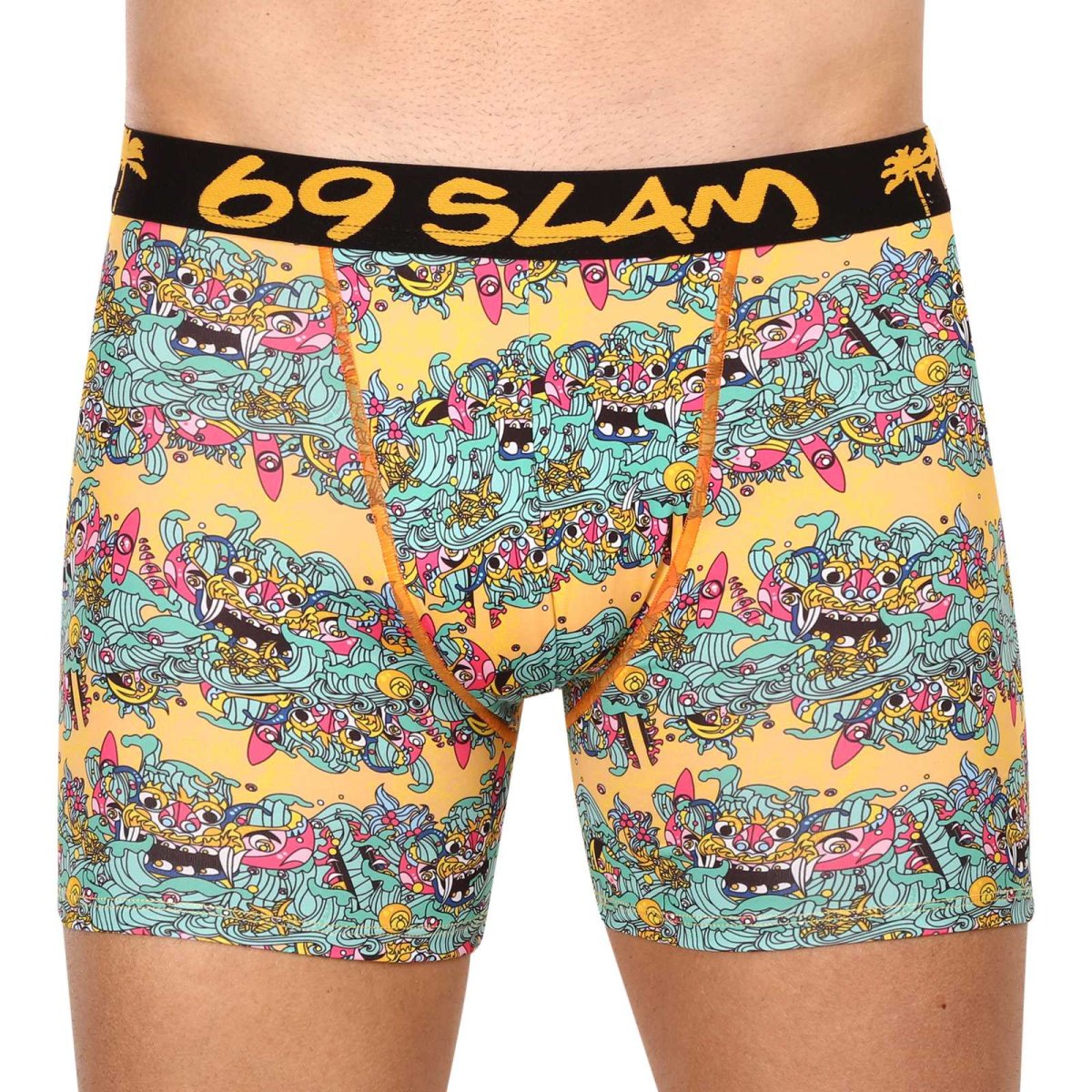 69SLAM Pánské boxerky fit island of paradise dylan (MBYISP-PO) M