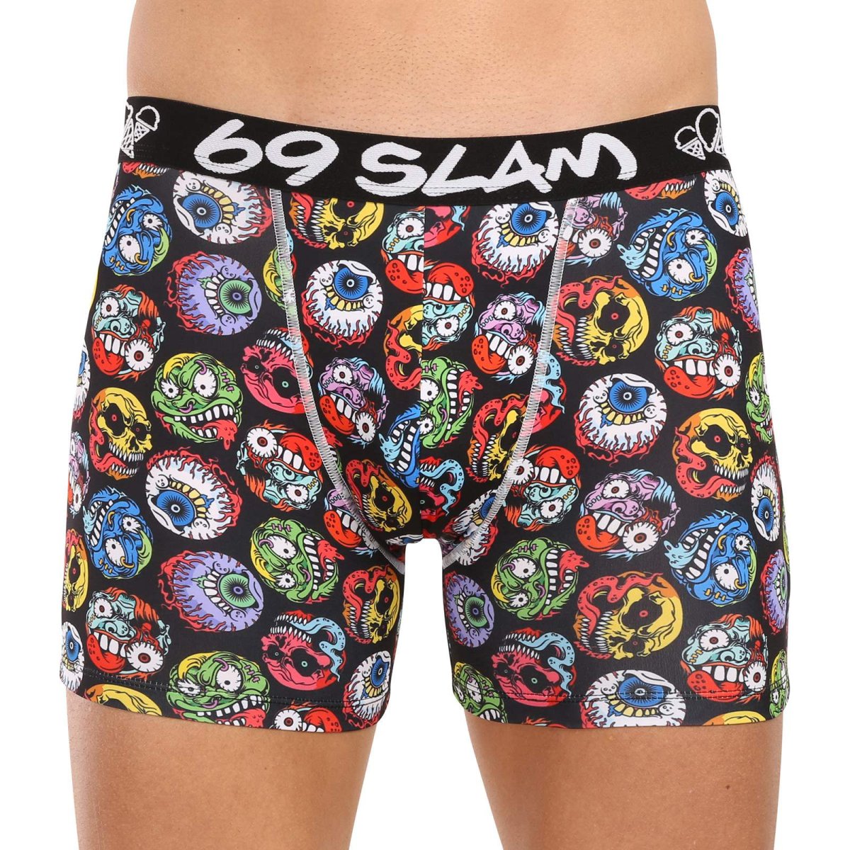 69SLAM Pánské boxerky fit monster ball dylan (MBYMNR-PO) M