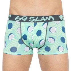 69SLAM Pánské boxerky hip bamboo coco blue M