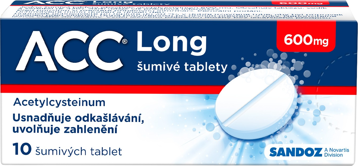 ACC ® LONG 600 mg 10 šumivých tablet