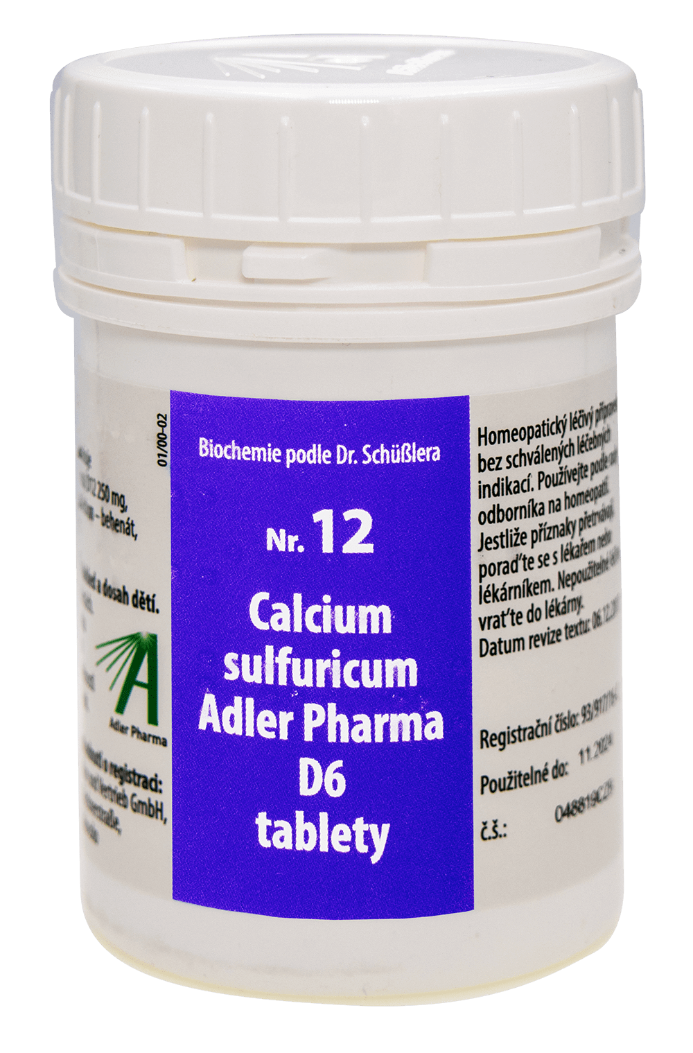 ADLER PHARMA Nr. 12 Calcium sulfuricum D6 2000 tablet