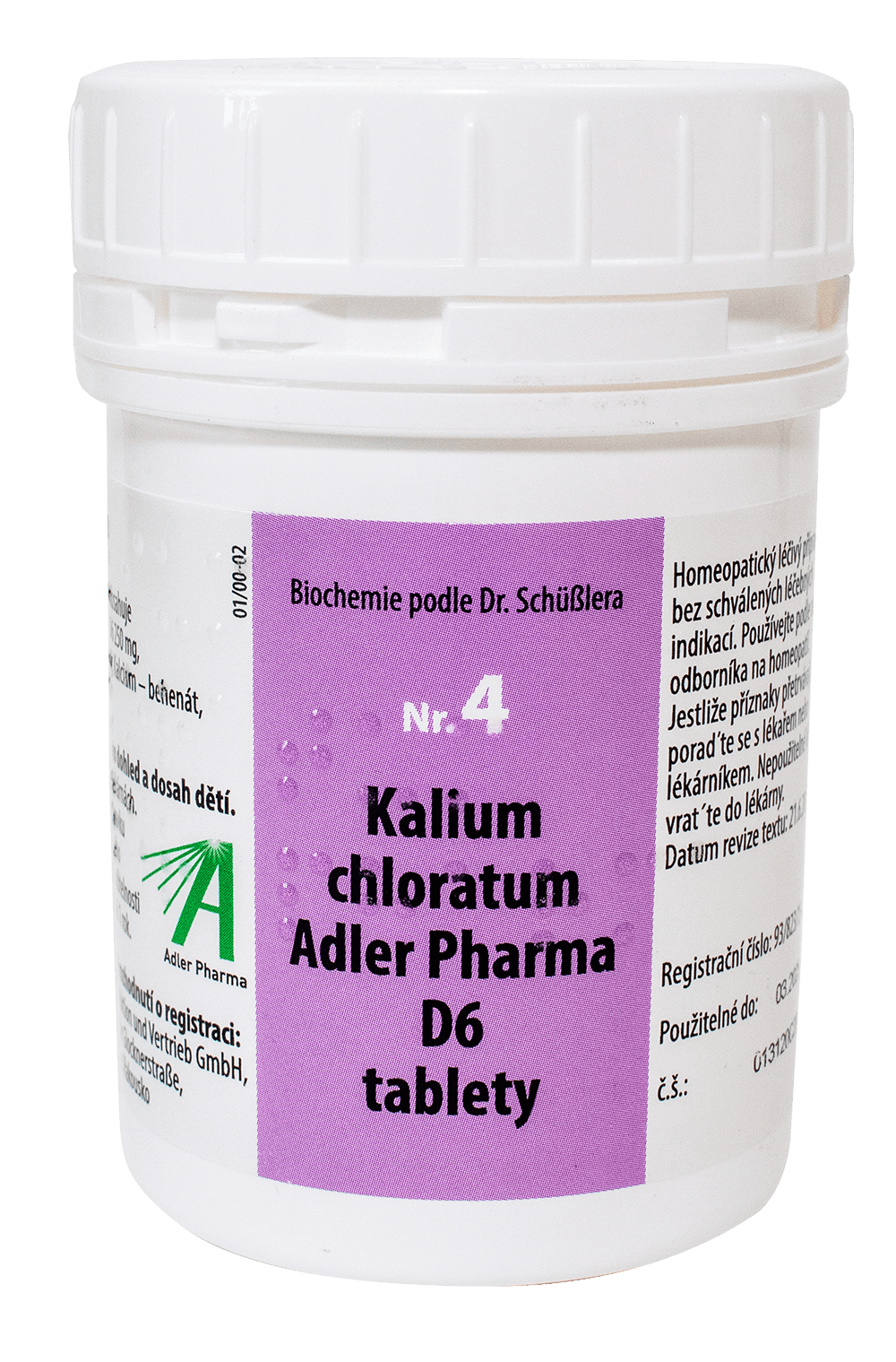 ADLER PHARMA Nr.4 Kalium chloratum D6 1000 tablet