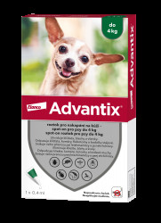 ADVANTIX pro psy spot-on do 4 kg 0.4 ml