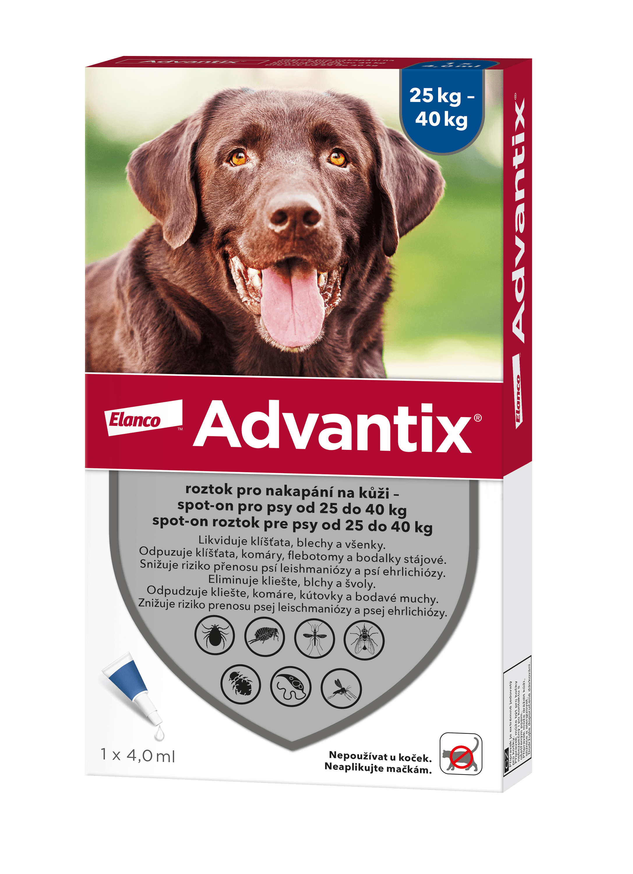 ADVANTIX pro psy spot-on nad 25 kg 4 ml