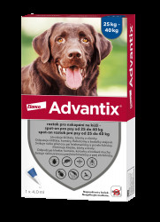 ADVANTIX pro psy spot-on nad 25 kg 4 ml