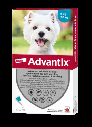 ADVANTIX pro psy spot-on od 4-10 kg 1 ml