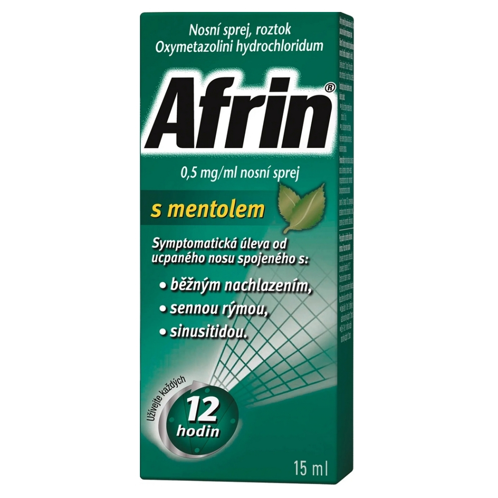 AFRIN 0,5 mg/ml nosní sprej 15 ml