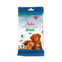 Aiko Soft Care Sensitive 16x20cm vlhčené utěrky na oči a uši pro psy a kočky