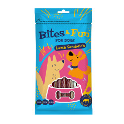 Akinu BITES&FUN jehněčí sendvič pro psy 85 g