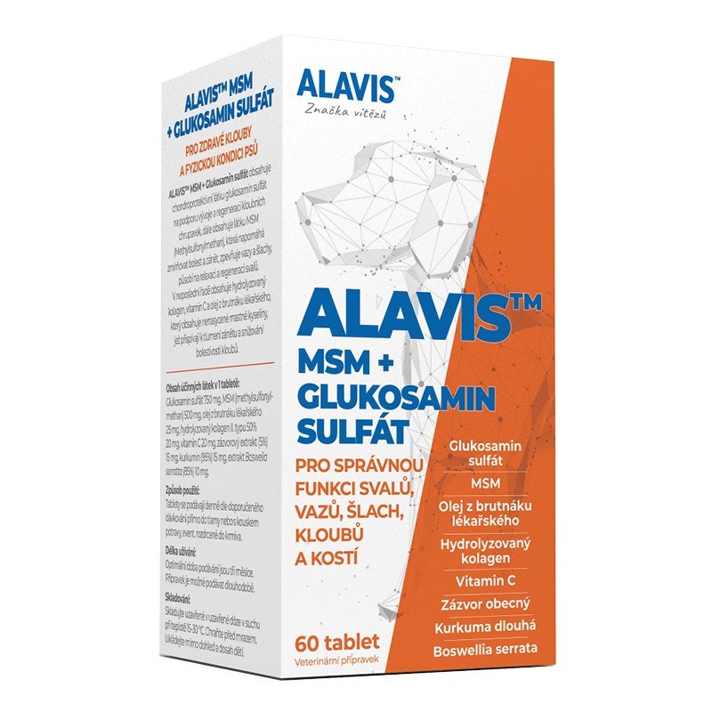 ALAVIS MSM+Glukosamin sulfát 60 tablet