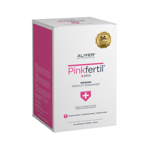 ALIVER NUTRACEUTICS Pinkfertil plus - unique effect for women 90 kapslí