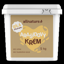 ALLNATURE Arašídový krém s bílou čokoládou 5 kg