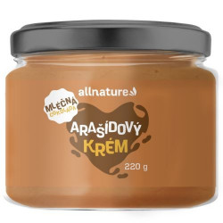 ALLNATURE Arašídový krém s mléčnou čokoládou 220 g