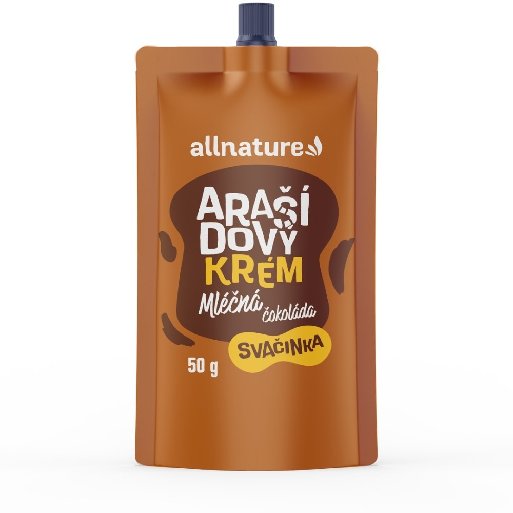 ALLNATURE Arašídový krém s mléčnou čokoládou 50 g