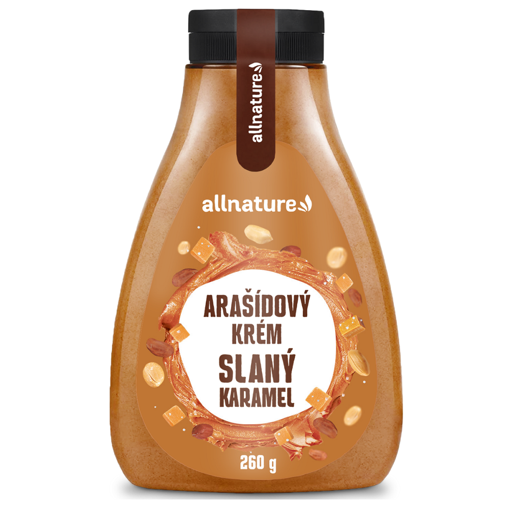 ALLNATURE Arašídový krém slaný karamel 260 g