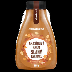 ALLNATURE Arašídový krém slaný karamel 260 g