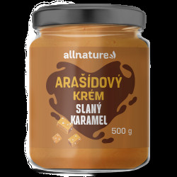 ALLNATURE Arašídový krém slaný karamel 500 g