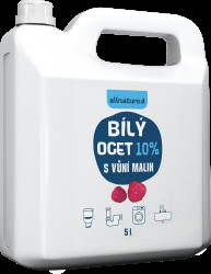 ALLNATURE Bílý ocet 10 % s vůní malin 5 l