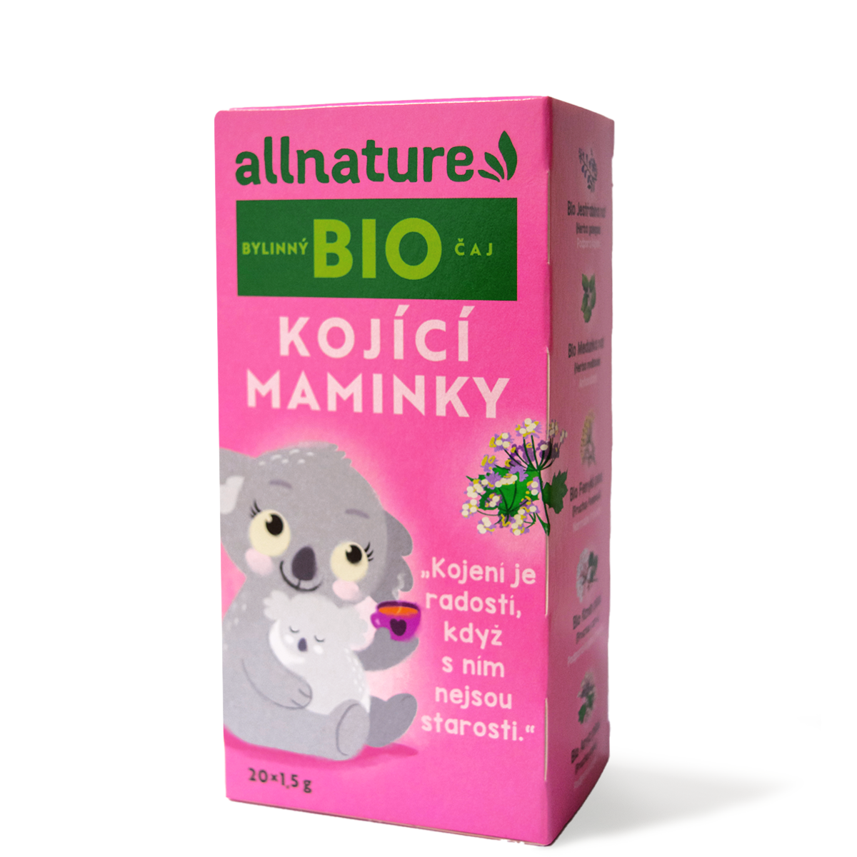 Allnature BIO Kojící maminky bylinný čaj 20x1,5 g