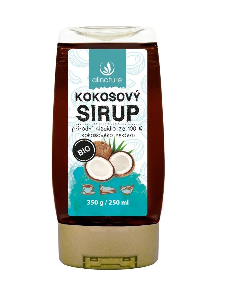 Allnature Kokosový sirup BIO 250 ml