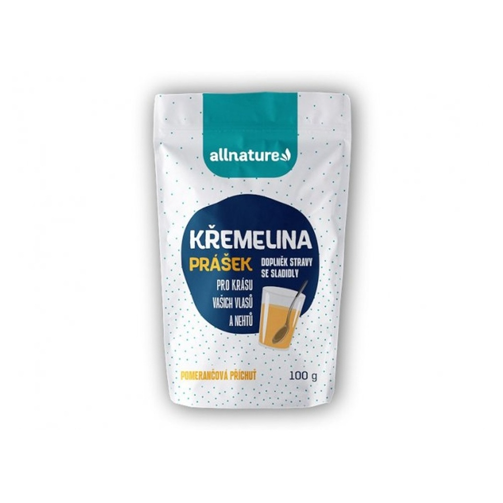 ALLNATURE Křemelina příchuť pomeranč 100 g