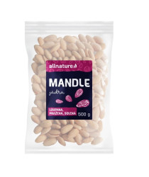 Allnature Mandle jádra loupaná pražená solená 500 g