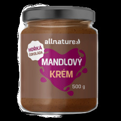 ALLNATURE Mandlový krém s hořkou čokoládou 500 g