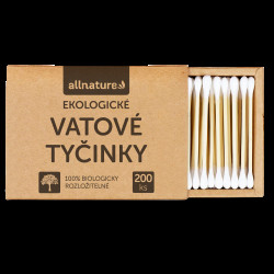 ALLNATURE Vatové ekologické tyčinky 200 kusů