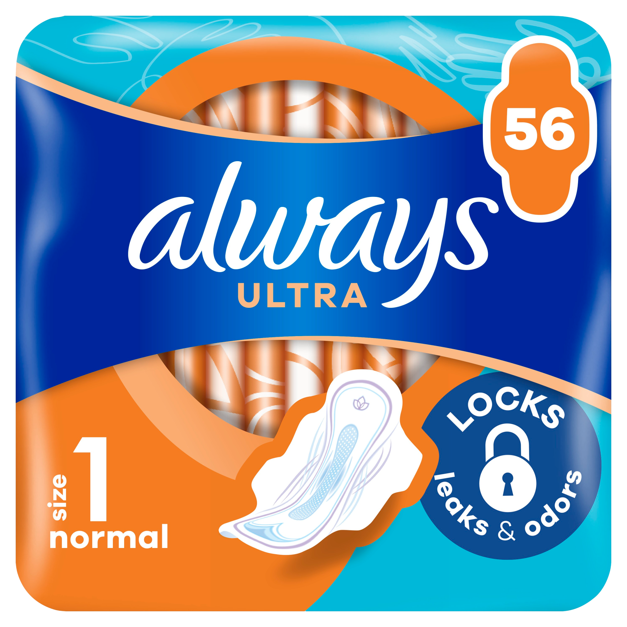 ALWAYS Ultra hygienické vložky s křídélky (velikost 1) 56 ks