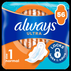 ALWAYS Ultra hygienické vložky s křídélky (velikost 1) 56 ks