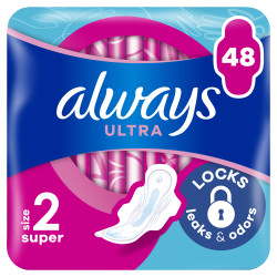 ALWAYS Ultra hygienické vložky s křidélky (velikost 2) 48 ks