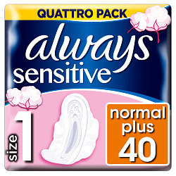 ALWAYS vložky Ultra Sensitive Normal Quatro 40 ks