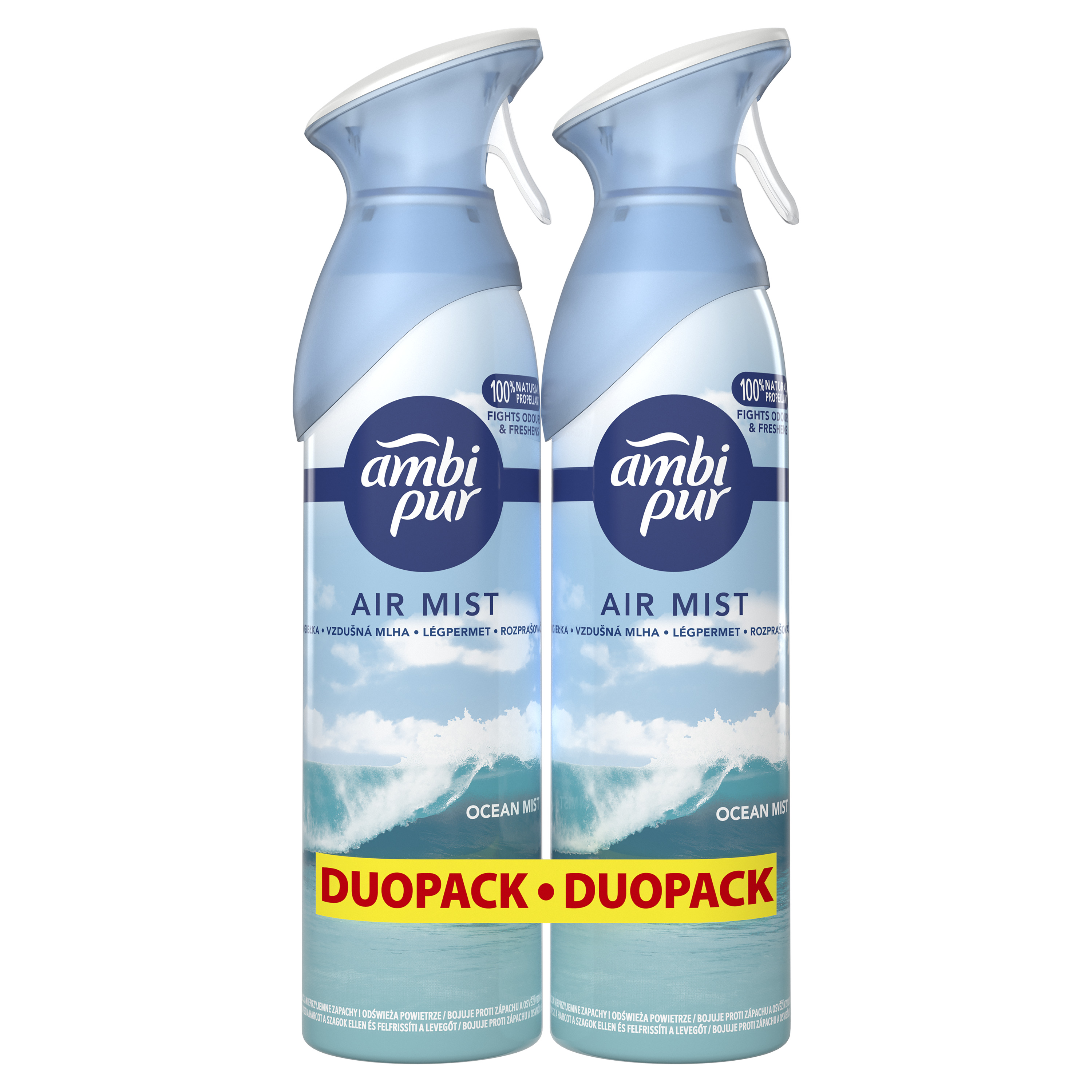 AMBIPUR Ocean Mist Osvěžovač vzduchu ve spreji 2 x 185 ml