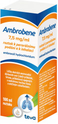 AMBROBENE , roztok k perorálnímu podání a inhalaci 100 ml