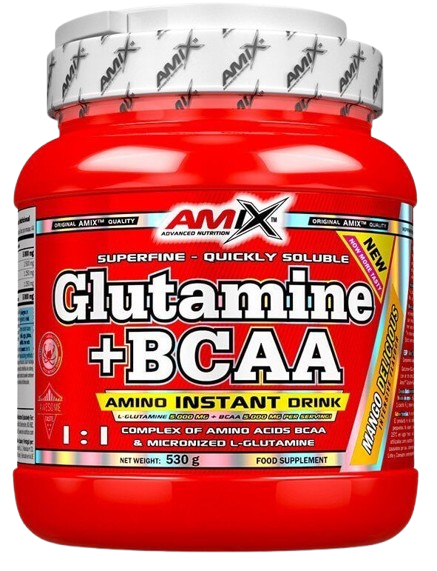 AMIX L-Glutamine + BCAA - powder, Cola, 530 g