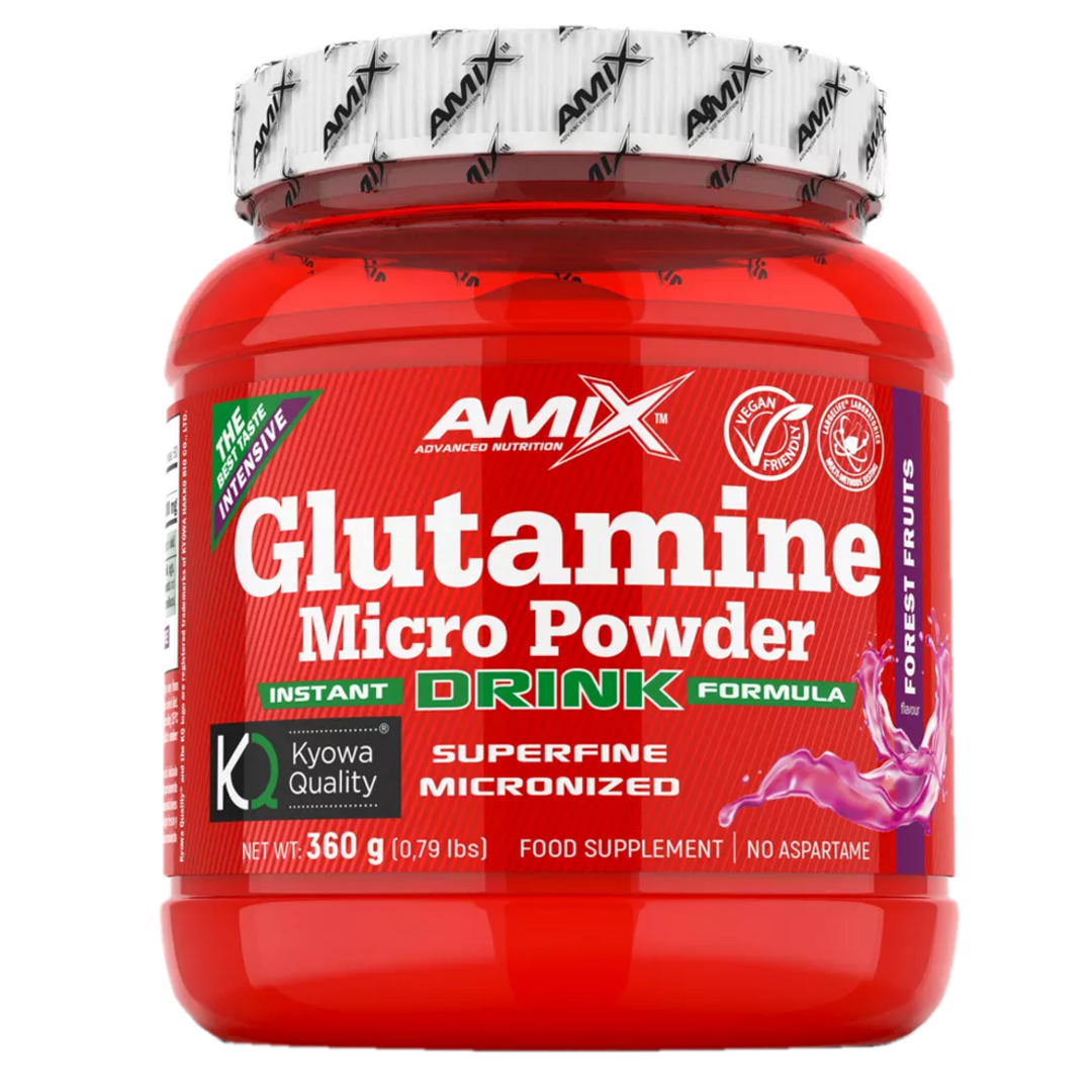 Amix Nutrition Glutamine Micro Powder Drink 360g - mango