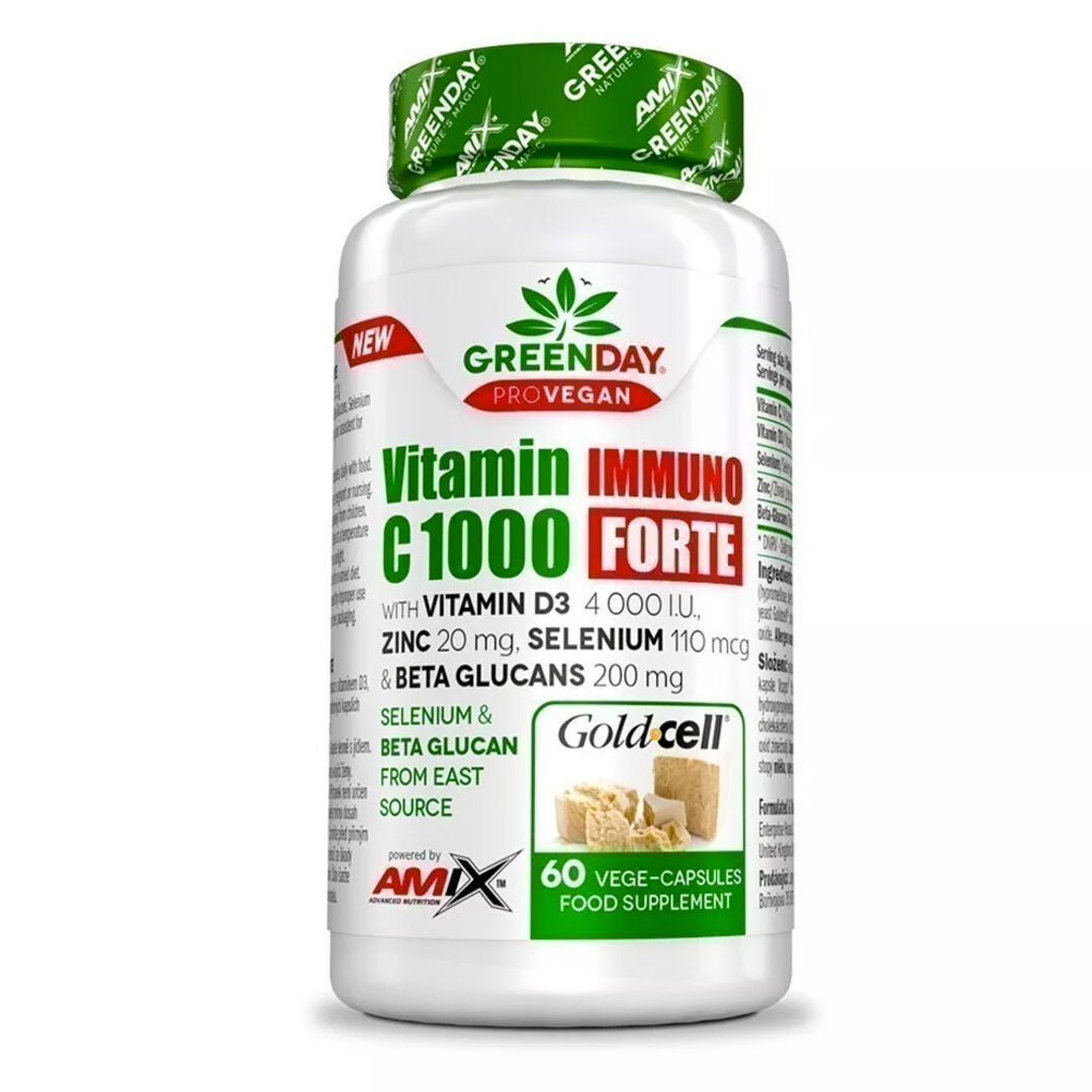 Amix Nutrition ProVegan Vitamin C 1000 Immuno FORTE - 60 kapslí