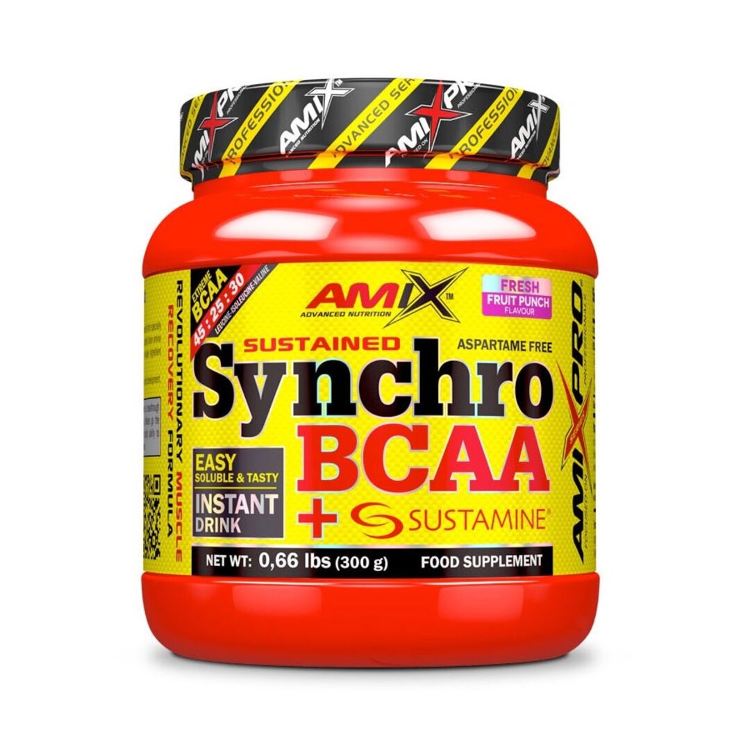 Amix Nutrition Synchro BCAA + Sustamine 300g - ovocný punč