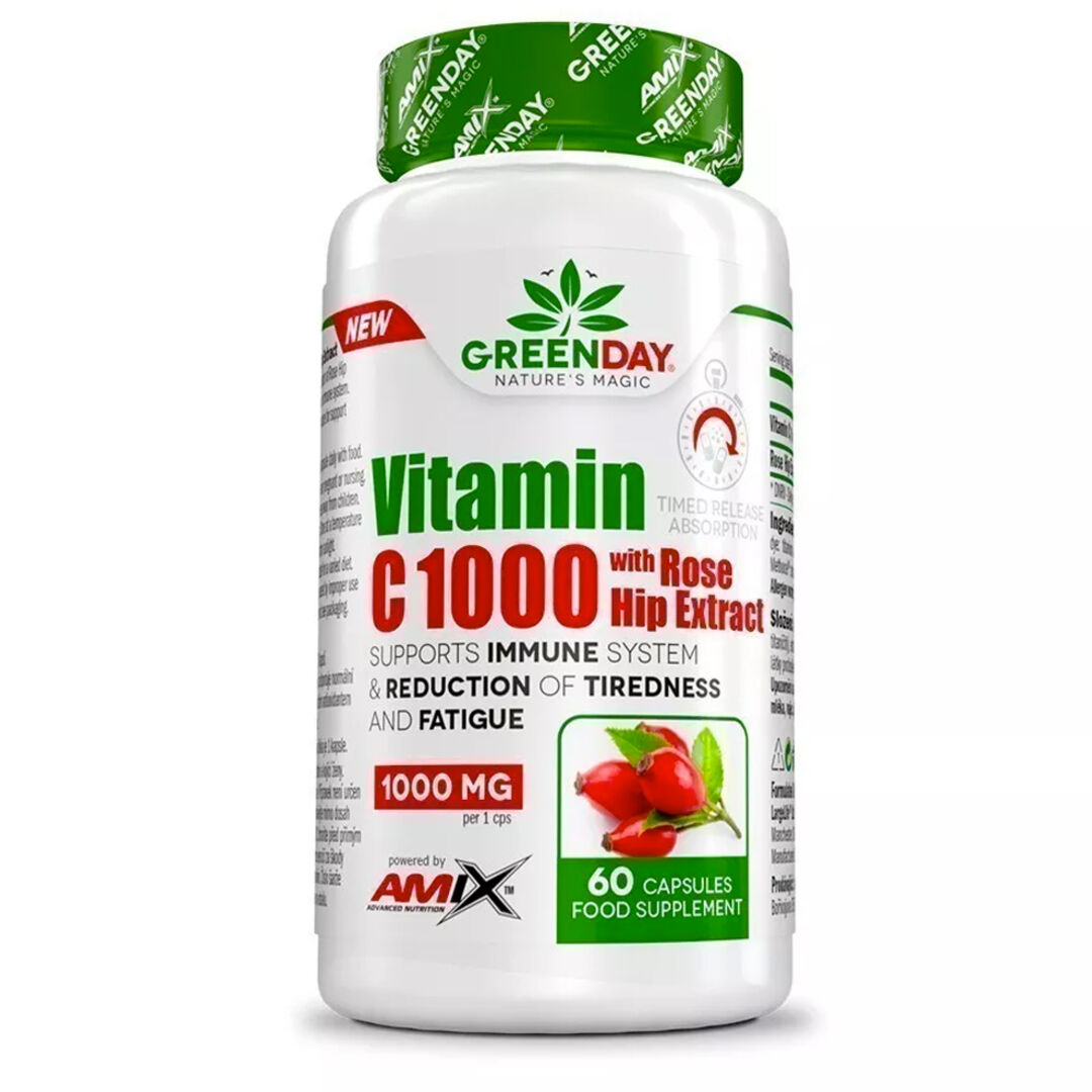 Amix Nutrition Vitamin C 1000 s extraktem z šípků - 60 kapslí