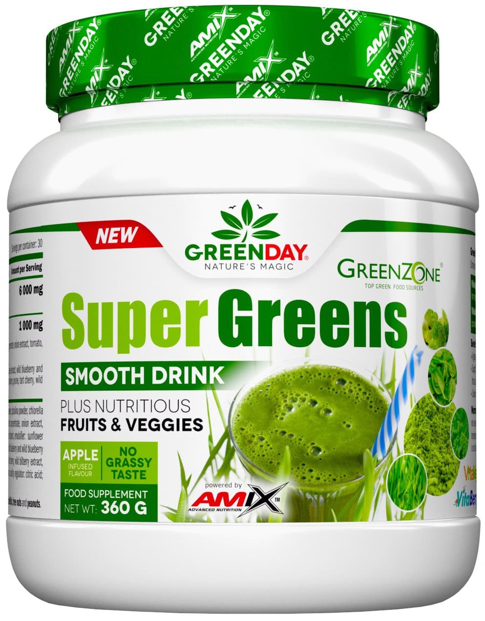 AMIX SuperGreens Drink Jablko 360 g