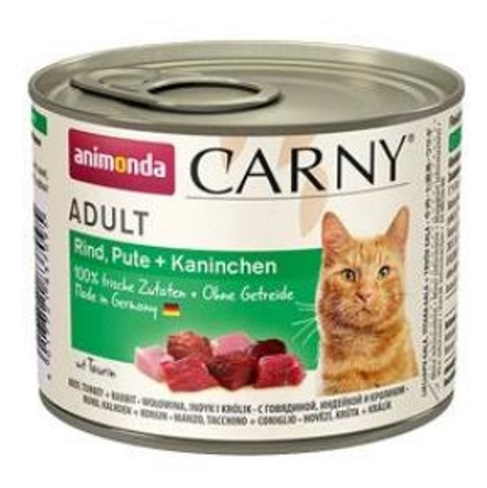 ANIMONDA Carny Konzerva pro kočky Adult hovězí/krůta/králík 200 g