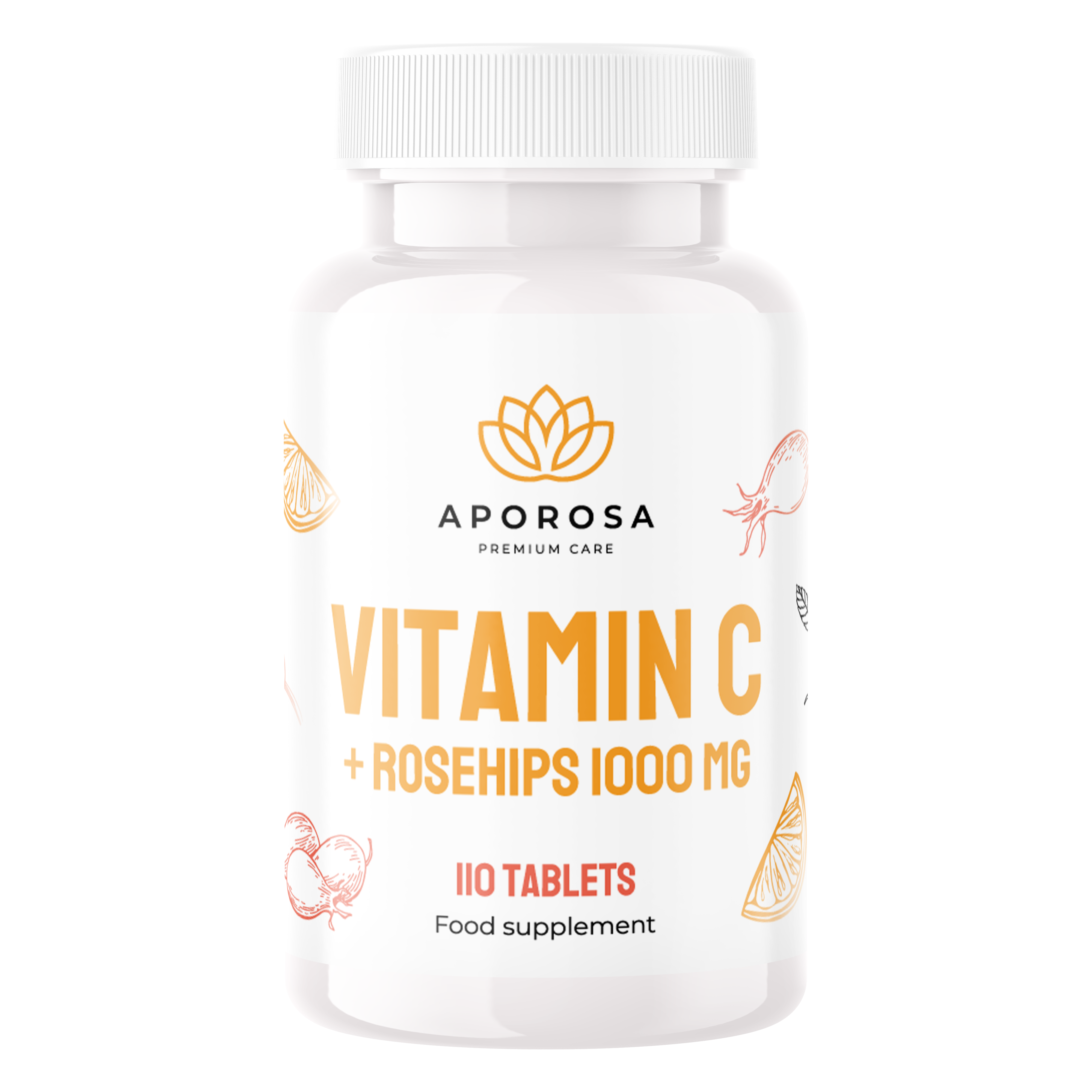 APOROSA Vitamín C s šípky 1000 mg 110 tablet