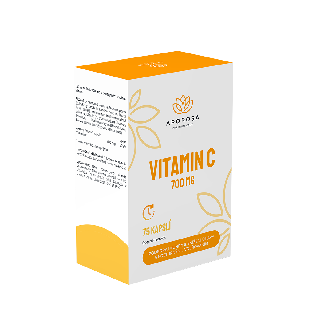 APOROSA Vitamin C 700 mg s postupným uvolňováním 75 kapslí