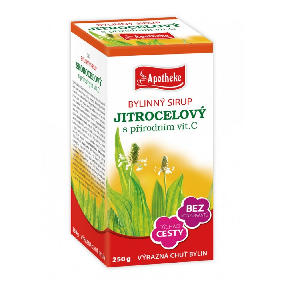 APOTHEKE Bylinný sirup Jitrocelový s přírodním vit. C 250 g