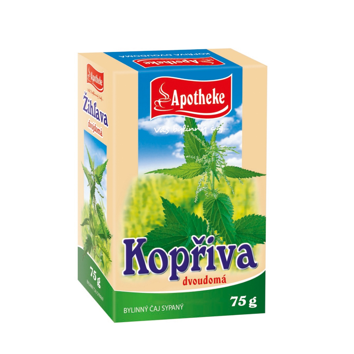 Apotheke Kopřiva dvoudomá list sypaný čaj 75 g